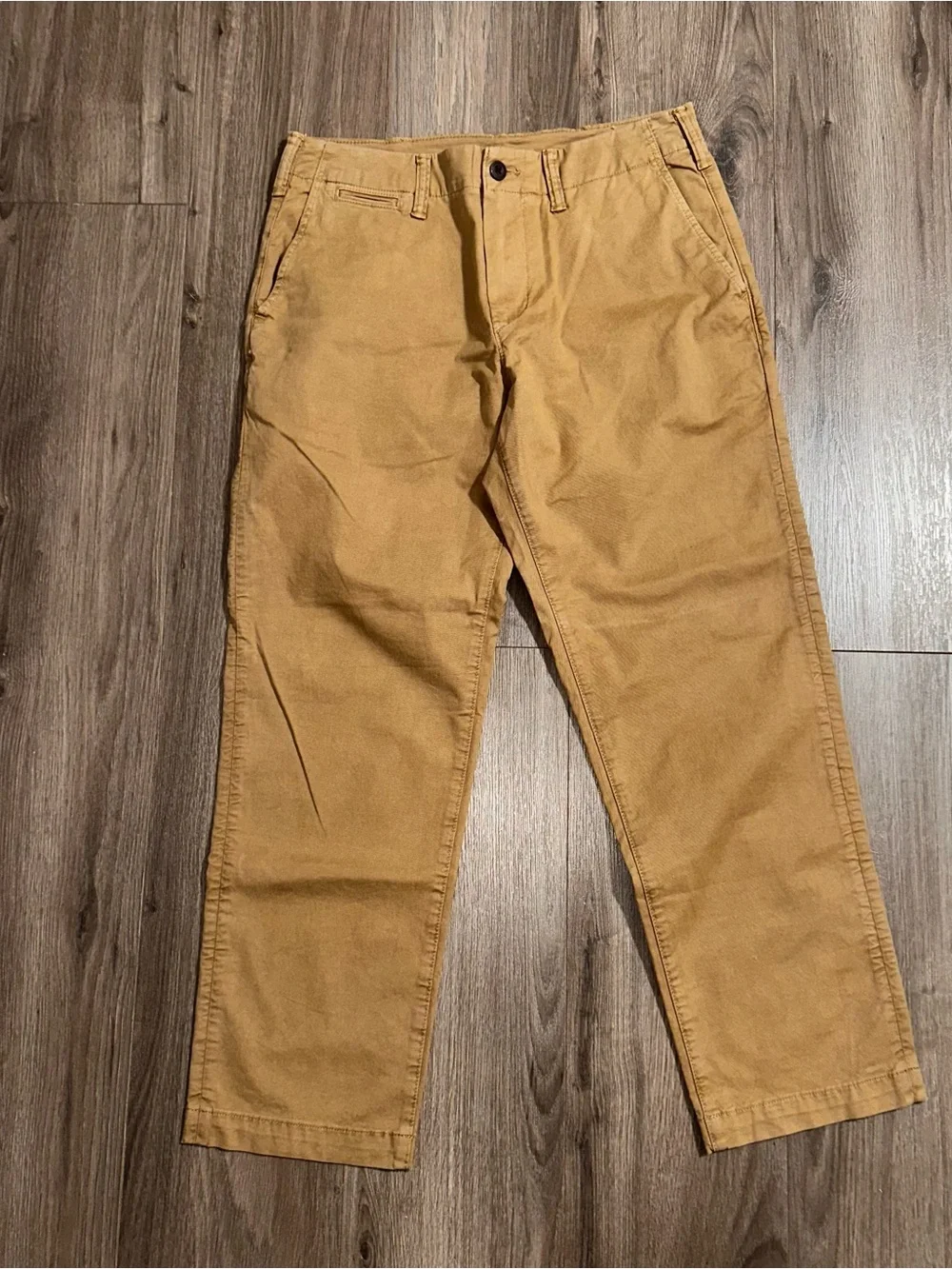 American Eagle COTTON Original Slim Straight Leg Tan Pants - Picture 1 of 6